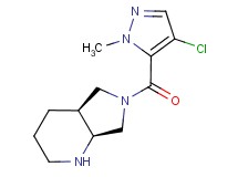 rel-(4aS,7aS)-6-[(4-chloro-1-methyl-1H-pyrazol-5-yl)carbonyl]octahydro-1H-pyrrolo[3,4-b]pyridine hydrochloride