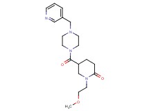 1-(2-methoxyethyl)-5-{[4-(3-pyridinylmethyl)-1-piperazinyl]carbonyl}-2-piperidinone