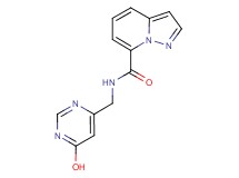 N-[(6-hydroxypyrimidin-4-yl)methyl]pyrazolo[1,5-a]pyridine-7-carboxamide