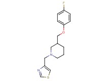 3-[(4-fluorophenoxy)methyl]-1-(1,3-thiazol-4-ylmethyl)piperidine