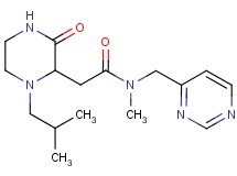 2-(1-isobutyl-3-oxo-2-piperazinyl)-N-methyl-N-(4-pyrimidinylmethyl)acetamide