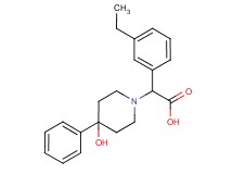(3-ethylphenyl)(4-hydroxy-4-phenylpiperidin-1-yl)acetic acid