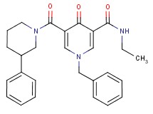 1-benzyl-N-ethyl-4-oxo-5-[(3-phenyl-1-piperidinyl)carbonyl]-1,4-dihydro-3-pyridinecarboxamide
