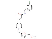 N-(3-chlorobenzyl)-3-(1-{[5-(methoxymethyl)-2-furyl]methyl}-4-piperidinyl)propanamide