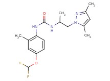 N-[4-(difluoromethoxy)-2-methylphenyl]-N'-[2-(3,5-dimethyl-1H-pyrazol-1-yl)-1-methylethyl]urea