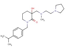 3-hydroxy-1-(4-isopropylbenzyl)-3-{[methyl(2-pyrrolidin-1-ylethyl)amino]methyl}piperidin-2-one