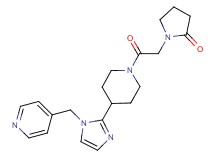 1-(2-oxo-2-{4-[1-(pyridin-4-ylmethyl)-1H-imidazol-2-yl]piperidin-1-yl}ethyl)pyrrolidin-2-one
