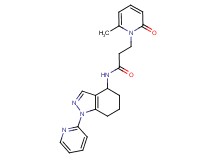 3-(6-methyl-2-oxopyridin-1(2H)-yl)-N-(1-pyridin-2-yl-4,5,6,7-tetrahydro-1H-indazol-4-yl)propanamide