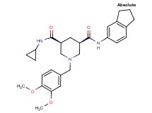 (3S,5R)-N-cyclopropyl-N'-(2,3-dihydro-1H-inden-5-yl)-1-(3,4-dimethoxybenzyl)-3,5-piperidinedicarboxamide