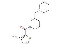 (2-{[3-(1-piperidinylmethyl)-1-piperidinyl]carbonyl}-3-thienyl)amine hydrochloride