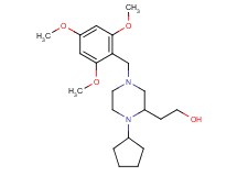 2-[1-cyclopentyl-4-(2,4,6-trimethoxybenzyl)-2-piperazinyl]ethanol