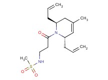 N-{3-[(2S*,6S*)-2,6-diallyl-4-methyl-3,6-dihydropyridin-1(2H)-yl]-3-oxopropyl}methanesulfonamide