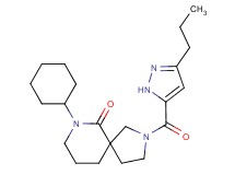 7-cyclohexyl-2-[(3-propyl-1H-pyrazol-5-yl)carbonyl]-2,7-diazaspiro[4.5]decan-6-one
