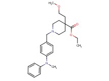 ethyl 4-(2-methoxyethyl)-1-{4-[methyl(phenyl)amino]benzyl}-4-piperidinecarboxylate