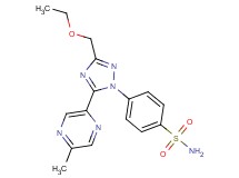 4-[3-(ethoxymethyl)-5-(5-methylpyrazin-2-yl)-1H-1,2,4-triazol-1-yl]benzenesulfonamide