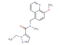 1-ethyl-N-[(8-methoxyquinolin-5-yl)methyl]-N-methyl-1H-pyrazole-5-carboxamide