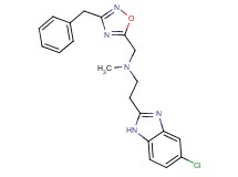 N-[(3-benzyl-1,2,4-oxadiazol-5-yl)methyl]-2-(5-chloro-1H-benzimidazol-2-yl)-N-methylethanamine