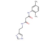 N-(2,5-dimethylphenyl)-N'-[2-(1H-imidazol-4-yl)ethyl]malonamide