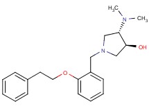 (3S*,4S*)-4-(dimethylamino)-1-[2-(2-phenylethoxy)benzyl]pyrrolidin-3-ol