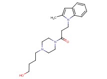 4-{4-[3-(2-methyl-1H-indol-1-yl)propanoyl]piperazin-1-yl}butan-1-ol