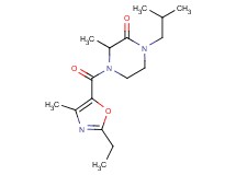 4-[(2-ethyl-4-methyl-1,3-oxazol-5-yl)carbonyl]-1-isobutyl-3-methyl-2-piperazinone