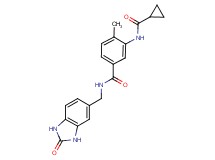 3-[(cyclopropylcarbonyl)amino]-4-methyl-N-[(2-oxo-2,3-dihydro-1H-benzimidazol-5-yl)methyl]benzamide