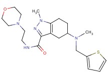 1-methyl-5-[methyl(2-thienylmethyl)amino]-N-[2-(4-morpholinyl)ethyl]-4,5,6,7-tetrahydro-1H-indazole-3-carboxamide