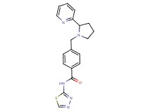 4-[(2-pyridin-2-ylpyrrolidin-1-yl)methyl]-N-1,3,4-thiadiazol-2-ylbenzamide