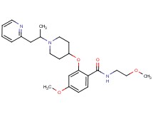 4-methoxy-N-(2-methoxyethyl)-2-({1-[1-methyl-2-(2-pyridinyl)ethyl]-4-piperidinyl}oxy)benzamide