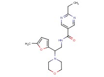 2-ethyl-N-[2-(5-methyl-2-furyl)-2-morpholin-4-ylethyl]pyrimidine-5-carboxamide