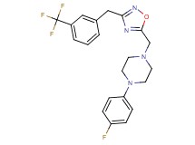 1-(4-fluorophenyl)-4-({3-[3-(trifluoromethyl)benzyl]-1,2,4-oxadiazol-5-yl}methyl)piperazine