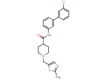 N-(3'-chloro-3-biphenylyl)-1-[(2-methyl-1,3-thiazol-5-yl)methyl]-4-piperidinecarboxamide
