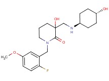 1-(2-fluoro-5-methoxybenzyl)-3-hydroxy-3-{[(trans-4-hydroxycyclohexyl)amino]methyl}piperidin-2-one