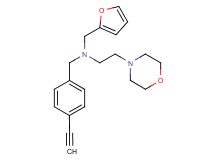 (4-ethynylbenzyl)(2-furylmethyl)(2-morpholin-4-ylethyl)amine