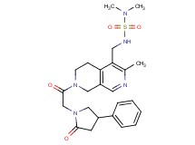 N,N-dimethyl-N'-({3-methyl-7-[(2-oxo-4-phenyl-1-pyrrolidinyl)acetyl]-5,6,7,8-tetrahydro-2,7-naphthyridin-4-yl}methyl)sulfamide