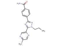4-[5-(5-methylpyrazin-2-yl)-1-propyl-1H-1,2,4-triazol-3-yl]benzamide