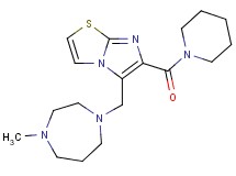 5-[(4-methyl-1,4-diazepan-1-yl)methyl]-6-(piperidin-1-ylcarbonyl)imidazo[2,1-b][1,3]thiazole