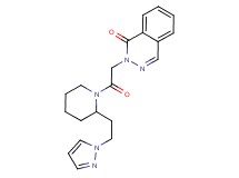 2-(2-oxo-2-{2-[2-(1H-pyrazol-1-yl)ethyl]-1-piperidinyl}ethyl)-1(2H)-phthalazinone