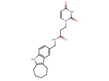 3-(2,4-dioxo-3,4-dihydropyrimidin-1(2H)-yl)-N-(5,6,7,8,9,10-hexahydrocyclohepta[b]indol-2-ylmethyl)propanamide