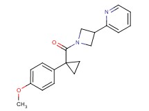 2-(1-{[1-(4-methoxyphenyl)cyclopropyl]carbonyl}-3-azetidinyl)pyridine