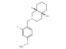 (4aS*,8aS*)-2-(2-fluoro-4-methoxybenzyl)octahydroisoquinolin-4a(2H)-ol
