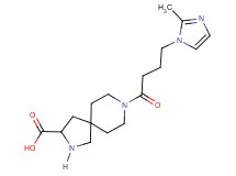 8-[4-(2-methyl-1H-imidazol-1-yl)butanoyl]-2,8-diazaspiro[4.5]decane-3-carboxylic acid