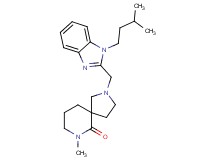 7-methyl-2-{[1-(3-methylbutyl)-1H-benzimidazol-2-yl]methyl}-2,7-diazaspiro[4.5]decan-6-one