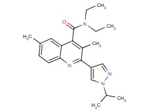 N,N-diethyl-2-(1-isopropyl-1H-pyrazol-4-yl)-3,6-dimethylquinoline-4-carboxamide