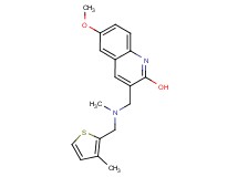 6-methoxy-3-({methyl[(3-methyl-2-thienyl)methyl]amino}methyl)-2-quinolinol