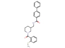 N-({1-[2-(methylthio)benzoyl]-3-piperidinyl}methyl)-4-biphenylcarboxamide