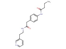 N-(4-{2-oxo-2-[(2-pyridin-3-ylethyl)amino]ethyl}phenyl)butanamide