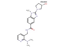 N-{[2-(dimethylamino)pyridin-3-yl]methyl}-2-[(3S)-3-hydroxypyrrolidin-1-yl]-1-methyl-1H-benzimidazole-5-carboxamide
