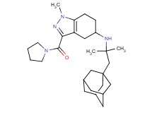 N-[2-(1-adamantyl)-1,1-dimethylethyl]-1-methyl-3-(1-pyrrolidinylcarbonyl)-4,5,6,7-tetrahydro-1H-indazol-5-amine