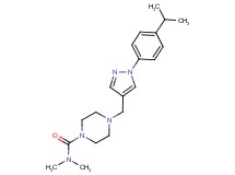 4-{[1-(4-isopropylphenyl)-1H-pyrazol-4-yl]methyl}-N,N-dimethylpiperazine-1-carboxamide